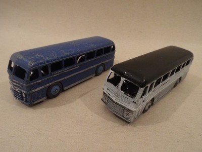 Dinky Nr.282. 2x Duple Roadmaster Leyland Royal Tiger Reisebusse *zum Restaurieren''