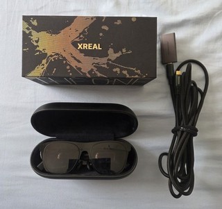 XREAL One Pro AR Glasses w/ Case Box USB C Cable and extra HDMI cable