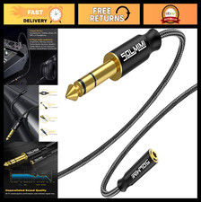 6.35mm to 3.5mm Stereo Adapter, TRS Audio Jack Converter for Guitar, Amp, Speake