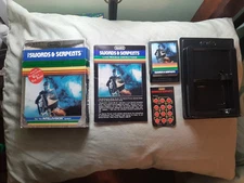 SWORDS & SERPENTS for Intellivision -- Works great! -- Box, manual, overlay!