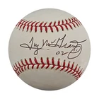Tug McGraw Phillies Mets Autographed OMLB Baseball JSA COA