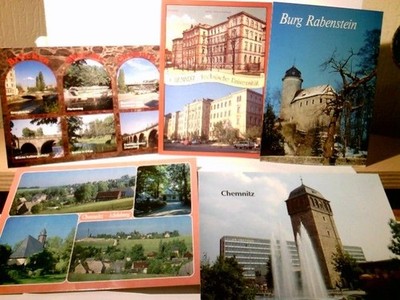 Chemnitz / Sachsen. Konvolut IV., 5 x Alte Ansichtskarte / Postkarte farbig, ung