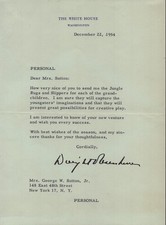 DWIGHT D. EISENHOWER - TYPED LETTER SIGNED 12/22/1954