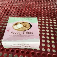 EARTH MAMA Booby Tubes Gel Free BREAST Packs Organic Cotton Flax Seed BREASTFEED