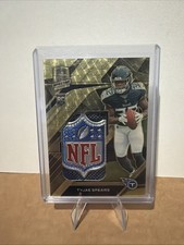 2023 Spectra Tyjae Spears Gold Vinyl NFL Shield 1/1 (RC) MME-TYS Titans RB1