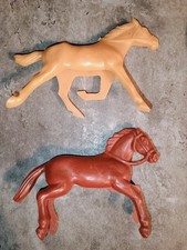 Pair of Vintage TIM-MEE Toys Plastic Horse toys Timmee