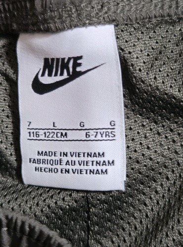New Nike Dri Fit Boys Track Pants Size 7 (6-7 Years) Hunter Green Polyester Mesh - Picture 7 of 8
