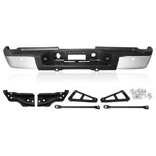 Bumper Fit For 2007-2010 Chevy Silverado 2500 3500hd With Hole Chrome Rear
