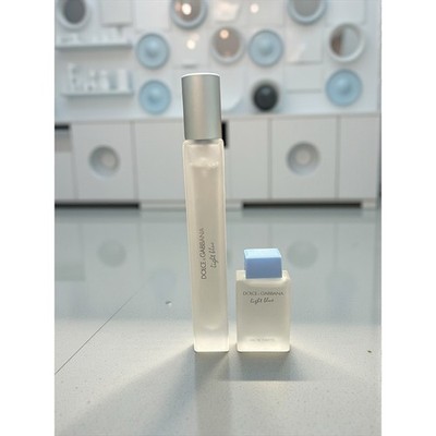 Dolce & Gabbana Light Blue Perfume Lot .33oz Spray + .15oz Mini EDT Women