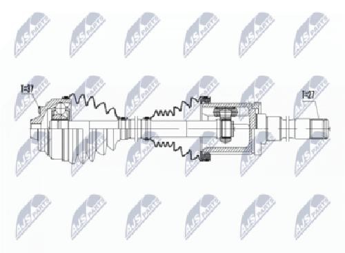 Original NTY Drive Shaft NPW-BM-056 For BMW - Image 2