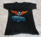 1976 Original Vintage Aerosmith Concert V-Neck  Tee-shirt - MSG 12/17/76 — photo 2