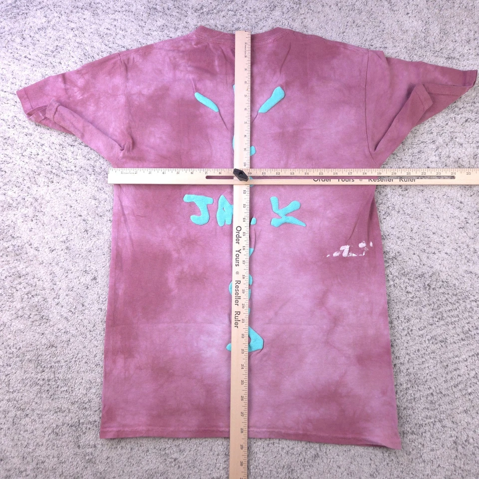 Cactus Jack T-Shirt Men Medium McDonalds Smile II Tell Em Tie-Dye Puff Print GUC - Image 4 of 4