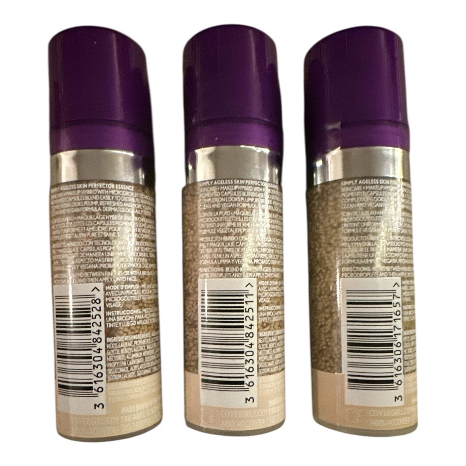 Covergirl Simply Ageless Skin Perfector Essence Tinte Hidro Fresco 30 ml ¡Tú eliges! Foto 2 de 2