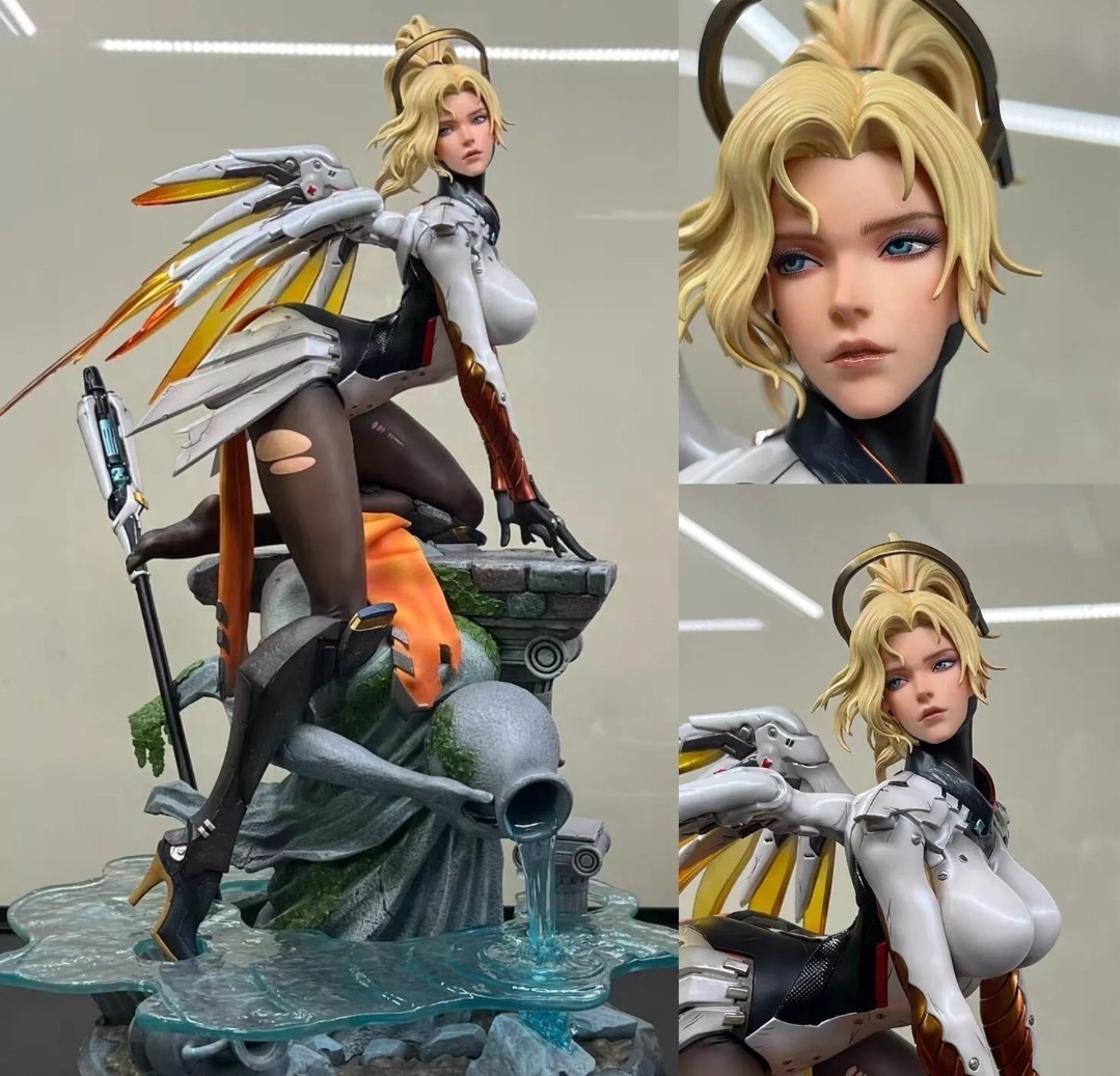 柑*菜様 HUMMINGBIRD STUDIO 1/4 Mercy マーシー Hummingbird Studio Overwatch Mercy 1/4 scale Limited Statue