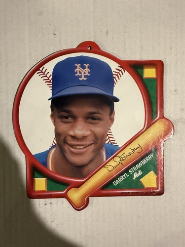 1989 Superstar Collectible Plaques Tara Play Ball MLB Baseball Darryl Strawberry - Bild 1 von 2