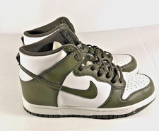 Nike Dunk High GS 7Y Green White Black Leather Sneakers DB2179-105