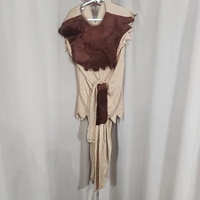 Costume Prehistoric Warrior Kid Caveman Halloween Tunic-Pants-Belt-Chest-Etc NEW