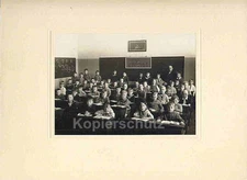 Photo, large, school class, little boys, with class teacher, around 1930!!!