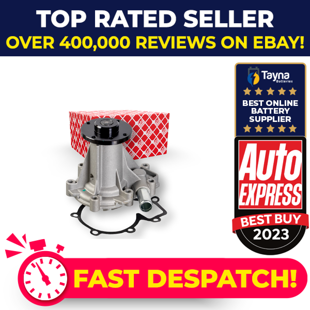 Water Pump fits SSANGYONG REXTON GAB 2.7D 2004 on Coolant 6642000420 6642000501
