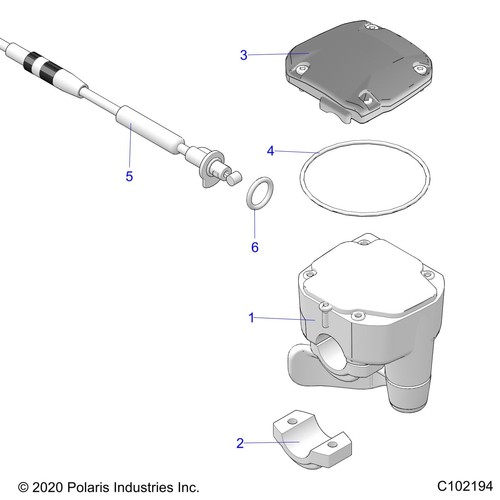 Polaris Throttle Cable, Genuine OEM Part 7081577, Qty 1 - Picture 5 of 5