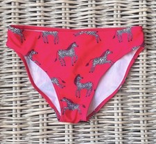 John Lewis Kids Zebra Print Bikini Bottoms, 12 Years