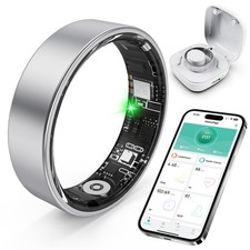 Smart Ring with Sleep Monitoring, Step Counting, Heart Rate, Blood Oxygen for...