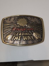 Limited Edition Snap-on Tools Leading The Way Brass Belt Buckle 1988