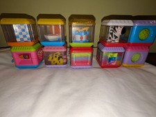 Vintage Peek A Boo Cubes Bundle sensory toy 10 blocks