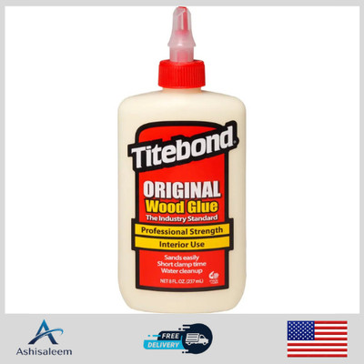 Titebond Original Wood Glue 8 Oz Strong Fast Drying Adhesive Waterproof