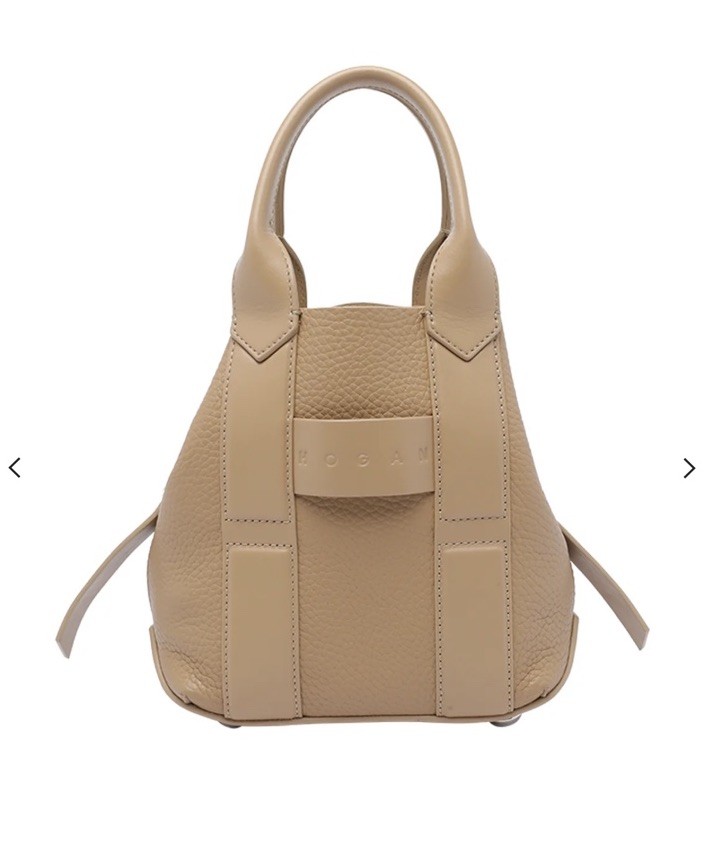 Hogan - Borsa Script piccola tortora SCONTO 30%