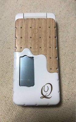 Docomo Q pot SH 04C Biscuit Phone FOMA Rare Limited Collab Working