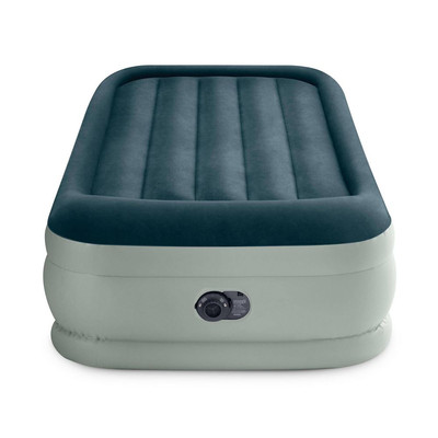 Intex Air Mattress Inflatable Elevated 18'' Premium Comfort Internal Pump