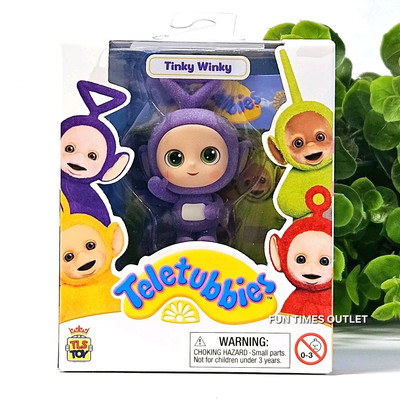 Teletubbies Tinky Winky Glow in the Dark 2.5'' Figure CheeBee Toy Collectible New