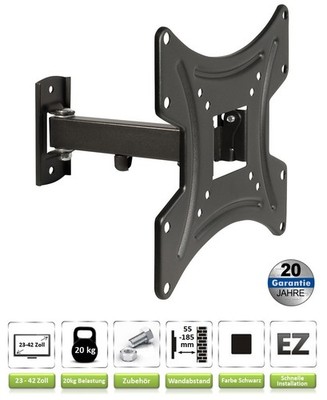 TV Wandhalterung für HISENSE Fernseher | 23-42 Zoll | Halter schwenkbar neigbar