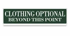 Clothing Optional Beyond This Point Metal Street Tin Sign Funny Vintage Slim #7