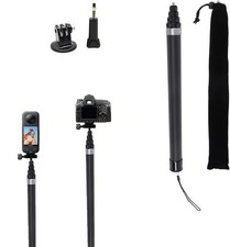 9.8ft Long Invisible Selfie Stick - Carbon Fiber Monopod 110in/280cm for X4...