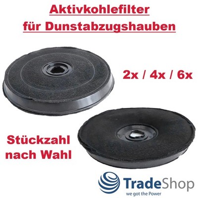 2x/4x/6x Aktivkohlefilter Ø230mm Bosch Siemens DHZ2701 00647276 11005735 744511