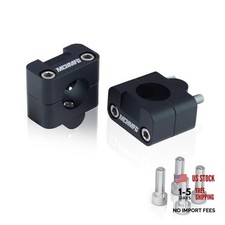 Universal Motorcycle Handlebar Risers for 1-1/8" 28mm 7/8" 22mm - Dirt Black
