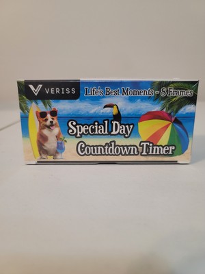 Digital 9999 Days Countdown Clock Life's  Best Moments (Black 8-Frames) New