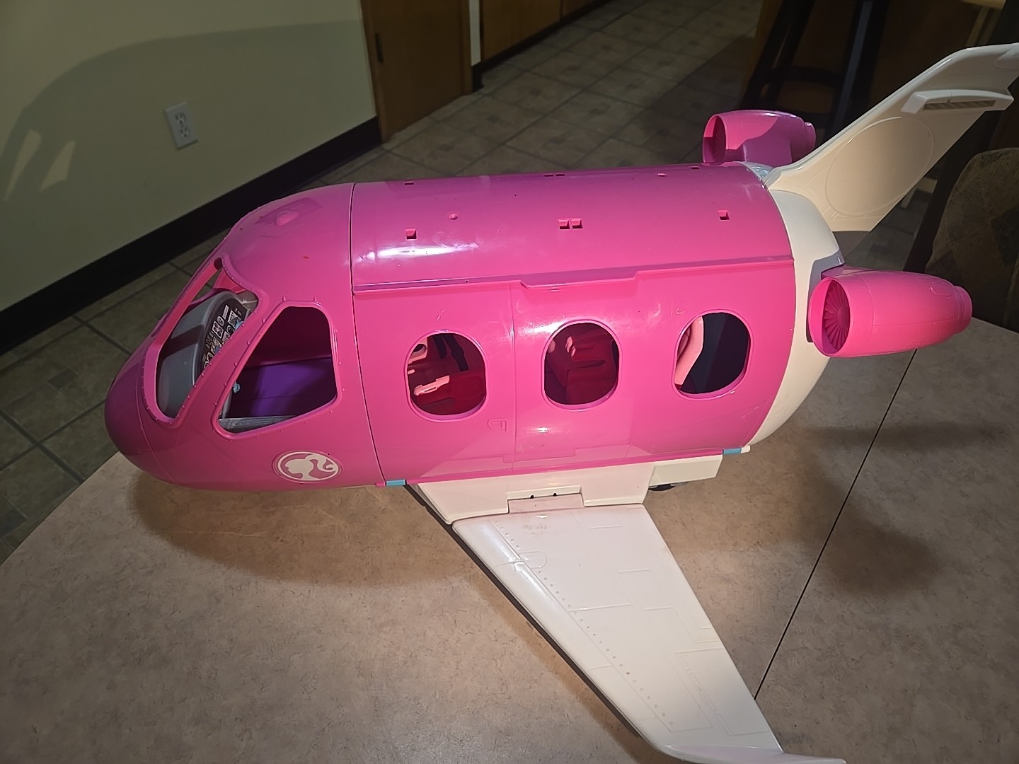 Barbie Dream Plane Airplane Jet 2019 Mattel Playset Pink White Toy Gift 