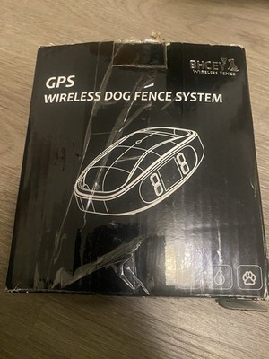 BHCEY GPS Wireless Dog Fence, Electric Dog Fence. Open Box