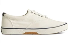 Sperry Halyard  CVO Salt Washed White Men’s Sneakers Size 8 Wide Sts23580