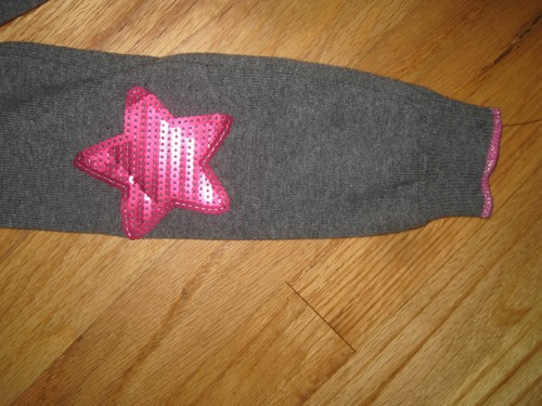 Girl GLITTER PINK STARS BLING BUTTONS GRAY CARDIGAN SWEATER NWT 4 - Picture 8 of 8