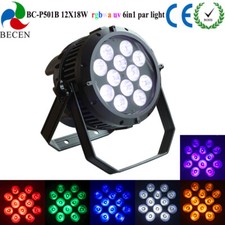 IP65 Par Can 12x18w RGBWA UV 6in1 Waterproof led Par Light dj disco stage lights