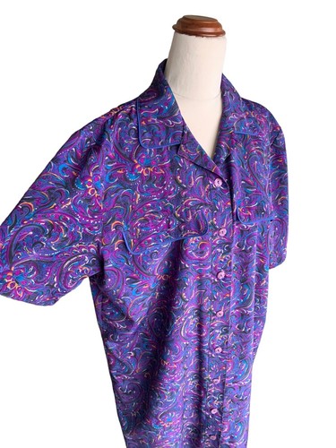 Vintage The Dress Company Paisley Womens Dress Size 16 Very Good Condition - Foto 4 di 10