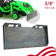 3/8" Quick Tach Attachment Mount Plate Skid Steer Hitch Steel Front Loader Plate