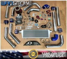 06-11 Civic Si 04-08 Tsx Accord K24a T3t4 .63 Turbo Kit Manifold Intercooler Blu
