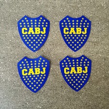 10 pezzi toppa stemma Boca Juniors CABJ cucita su logo per maglia pantaloni giacca