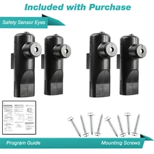 2 Safety Sensor Beam Eyes Only for Genie STB-B GSTB-R Garage Door Opener