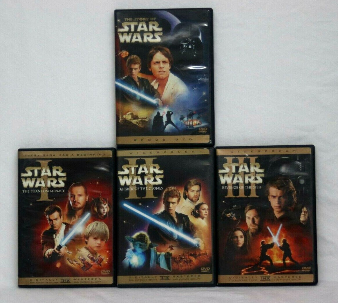 Star Wars Trilogy DVD 7 Disc Set Prequels VI V IV 4 5 6 All